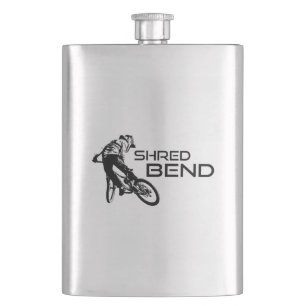 Shred Bend Oregon Mountain Biking Hip Flask