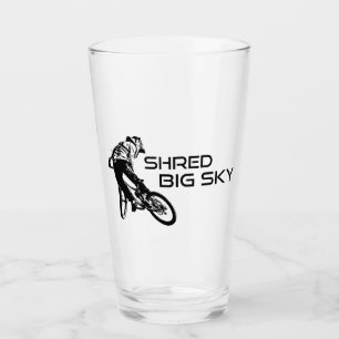 Shred Big Sky Montana Mountain Biking Glass