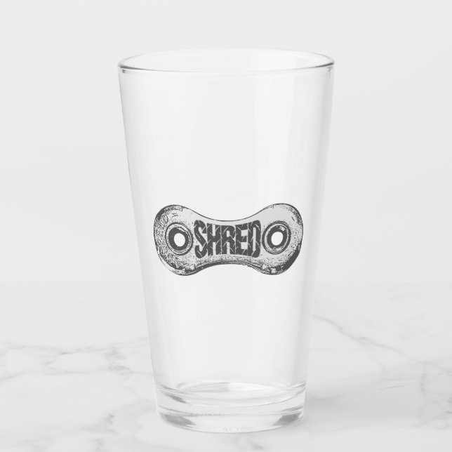 Shred Bike Chain Link Glass (Front)