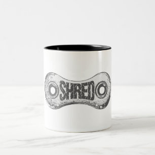 Shred Bike Chain Link Two-Tone Coffee Mug