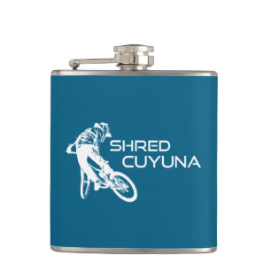 Shred Cuyuna Minnesota Mountain Biking Hip Flask
