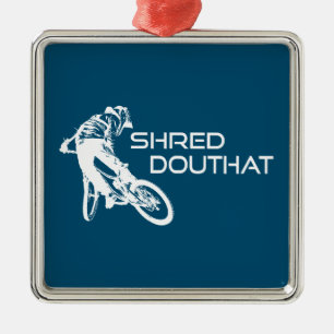 Shred Douthat State Park Virginia Mountain Biking Metal Tree Decoration