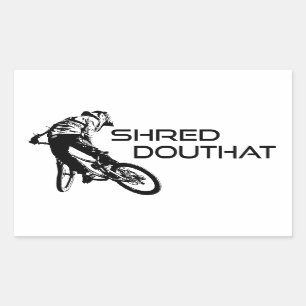 Shred Douthat State Park Virginia Mountain Biking Rectangular Sticker