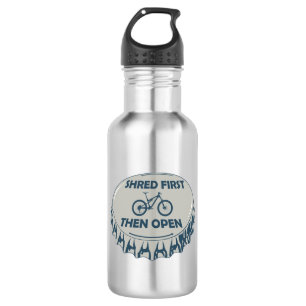 Shred First Then Open Mountain Biking 532 Ml Water Bottle