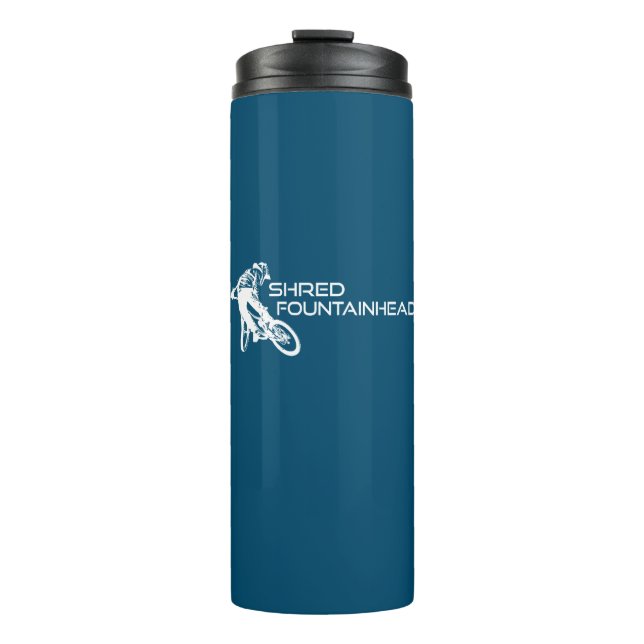 Shred Fountainhead Virginia Mountain Biking Thermal Tumbler (Front)