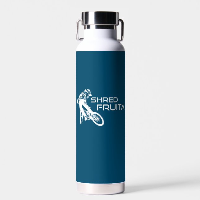 Shred Fruita Colorado Mountain Biking Water Bottle (Front)