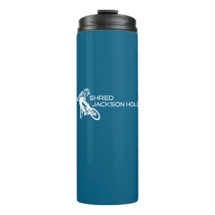 Shred Jackson Hole Wyoming Mountain Biking Thermal Tumbler