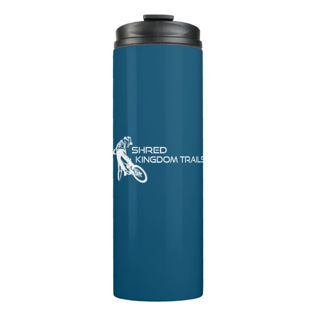Shred Kingdom Trails Vermont Mountain Biking Thermal Tumbler (Front)