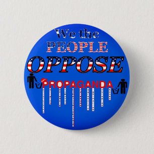 Shred MAGA’s propaganda 6 Cm Round Badge