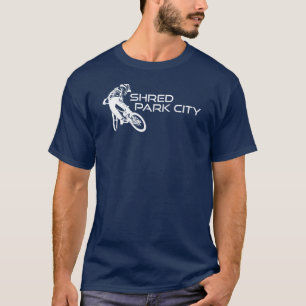 Shred Park City Utah Mountain Biking T-Shirt
