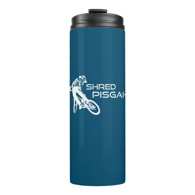 Shred Pisgah North Carolina Mountain Biking Thermal Tumbler (Front)