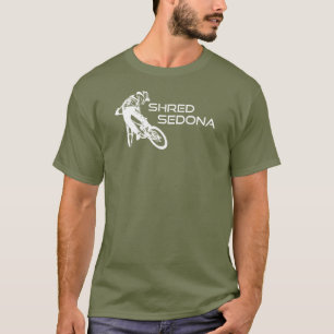 Shred Sedona Arizona Mountain Biking T-Shirt