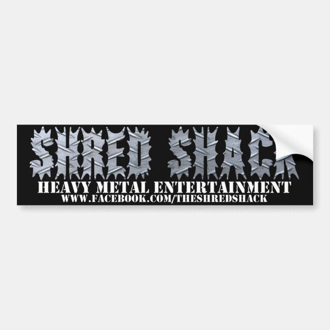 Shred Shack "Classic" Bumper Sticker (Front)