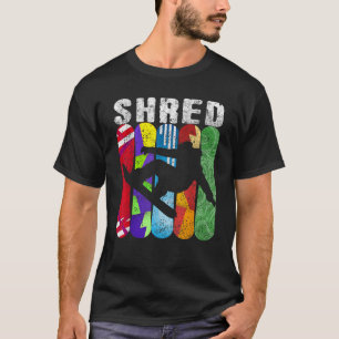 SHRED Snowboard Snowboarding Rider Gift Tee 