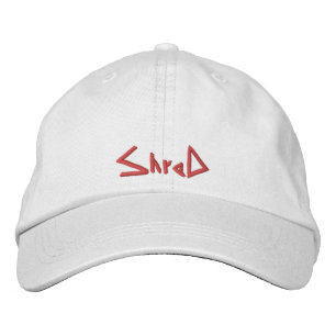 shred snowboarding hat red