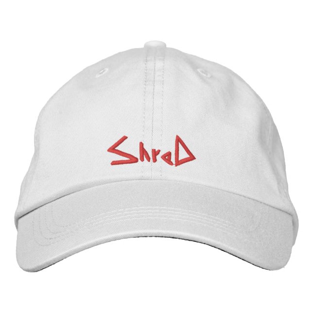 shred snowboarding hat red (Front)