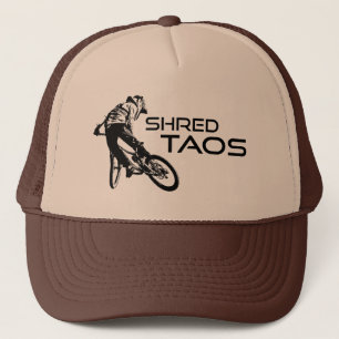Shred Taos New Mexico Mountain Biking Trucker Hat