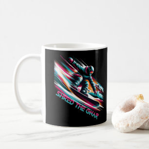 Shred the Gnar Snowboarding Coffee Mug