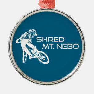 Shred The Mt. Nebo Trail Bentonville Metal Tree Decoration