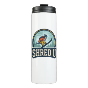 Shred University Skiing Thermal Tumbler
