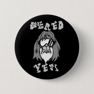 Shred Yeti - Fun Yeti Bigfoot Sasquatch Snowboardi 6 Cm Round Badge