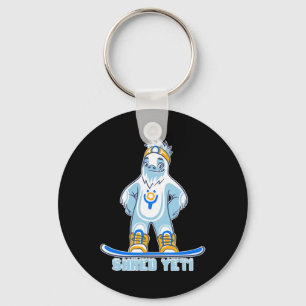 Shred Yeti - Fun Yeti Bigfoot Sasquatch Snowboardi Key Ring