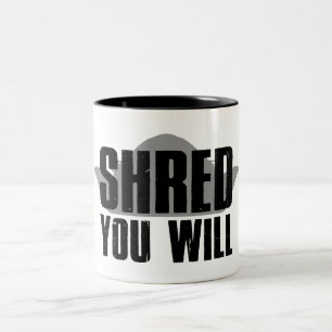 Shred You Will Two-Tone Coffee Mug