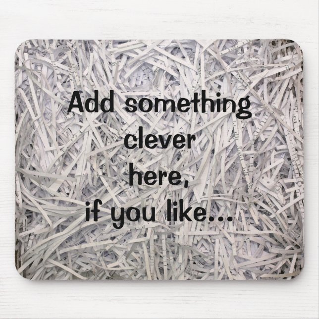Shredded Paper Mouse Mat (Front)