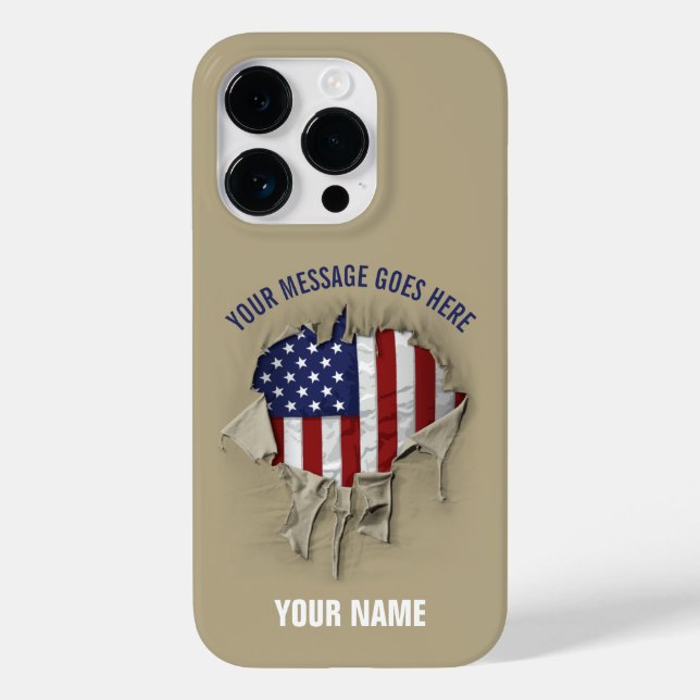 Shredded, Ripped and Torn American Flag Case-Mate  Case-Mate iPhone Case (Back)