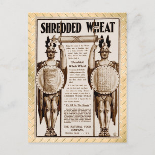 Shredded Whole Wheat - for Bone, Brawn and Brain Postcard