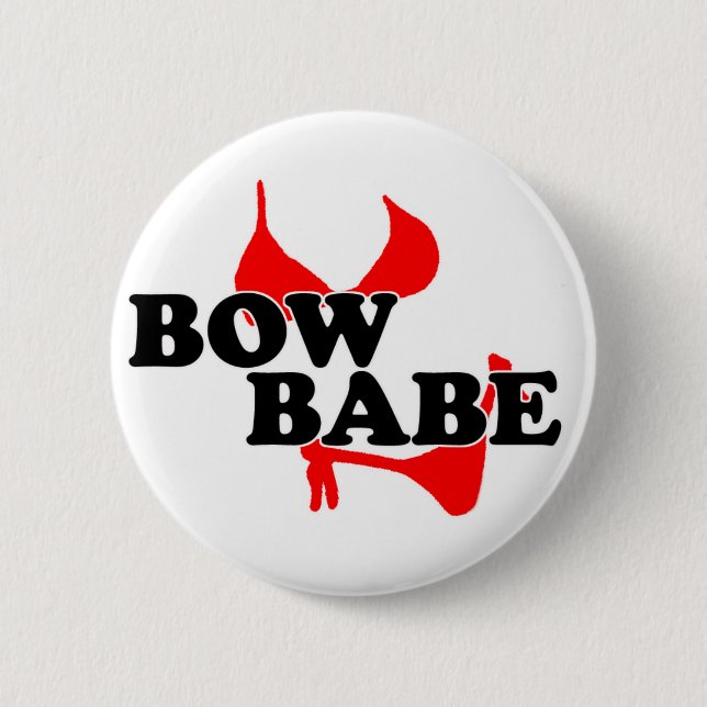 Shredders Bow Babe 6 Cm Round Badge (Front)