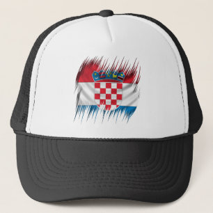 Shredders Croatian Flag Trucker Hat