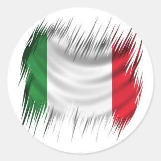 Shredders Italy Flag Classic Round Sticker