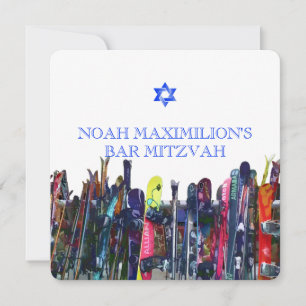 Shreddin' the Gnar! Snowboarding Mitzvah/DIY Invitation