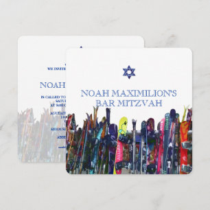 Shreddin' the Gnar! Snowboarding Mitzvah/DIY Invitation