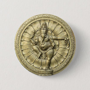 Shree Ganesh 6 Cm Round Badge