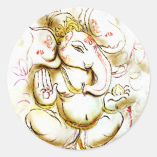 Shree Ganesh Classic Round Sticker