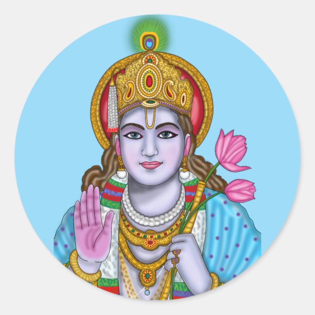 Shree Krishna Sticker (Front)