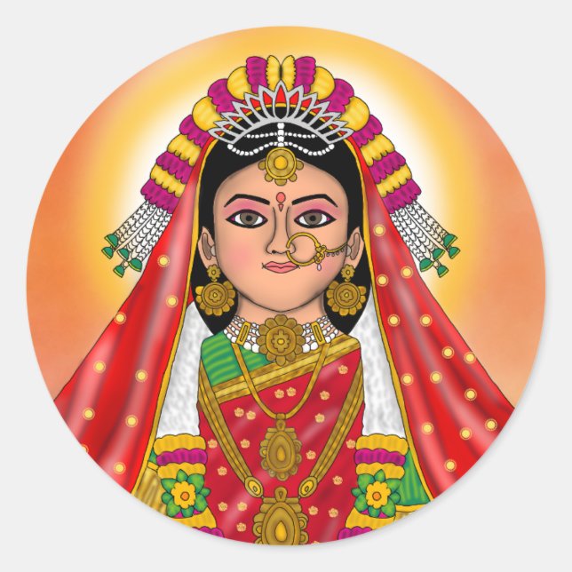 Shree Radha Stickers (Front)