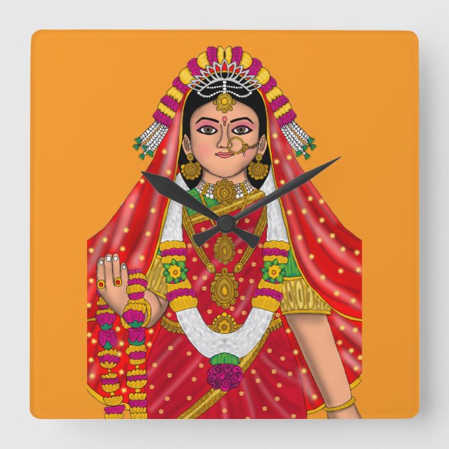 Shree Radha Wall Clock (Front)