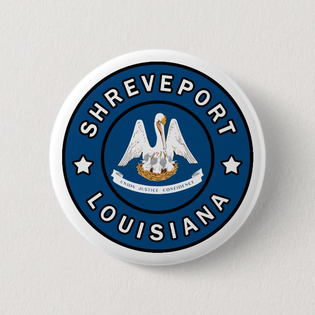 Shreveport Louisiana 6 Cm Round Badge (Front)