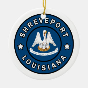 Shreveport Louisiana Ceramic Tree Decoration