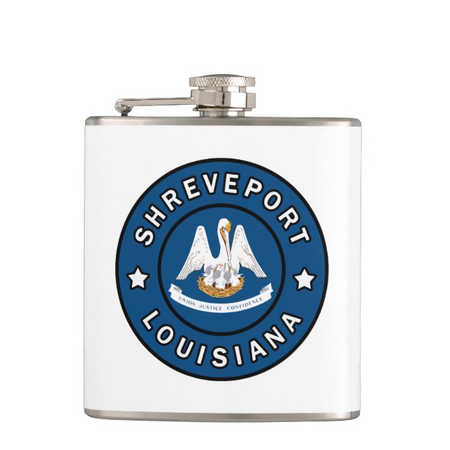 Shreveport Louisiana Hip Flask (Front)