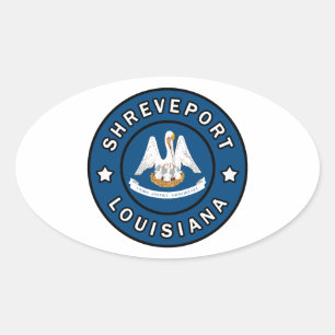Shreveport Louisiana Oval Sticker