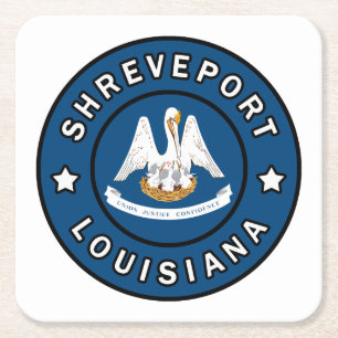 Shreveport Louisiana Square Paper Coaster