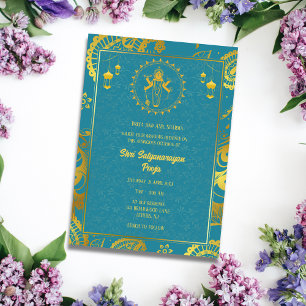 Shri Satyanarayan Pooja Hindu Invitation