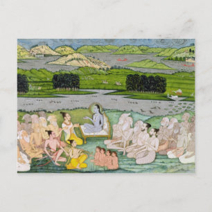 Shri Sukdevji preaching to a concourse of Sadhus, Postcard