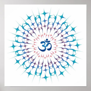 Shri Yantra or Sri Chakra - Glowing Energy Poster