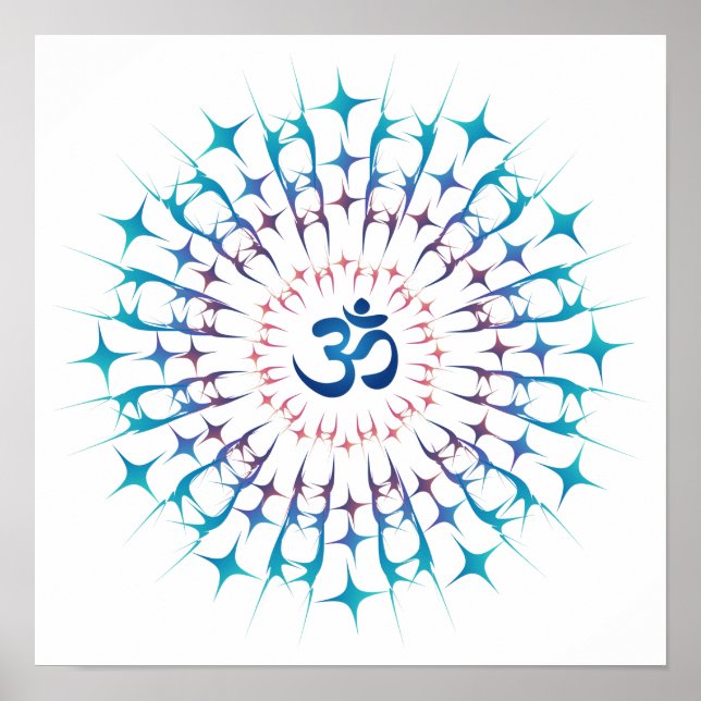 Shri Yantra or Sri Chakra - Glowing Energy Poster (Front)