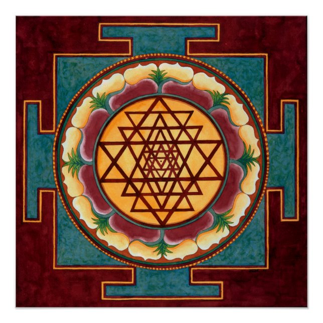 Shri Yantra Poster (Front)